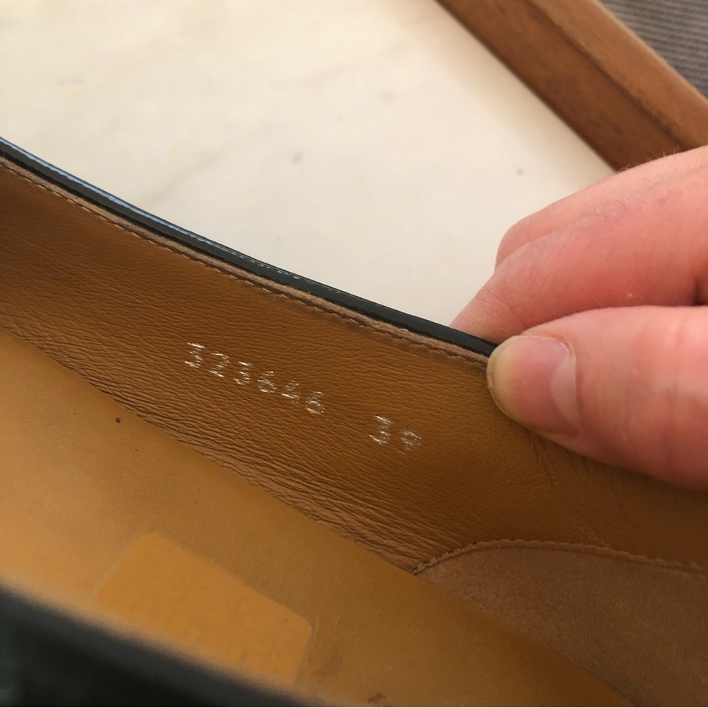 GUCCI patent Italian leather loafer flats - size 39 - Picture 4 of 10